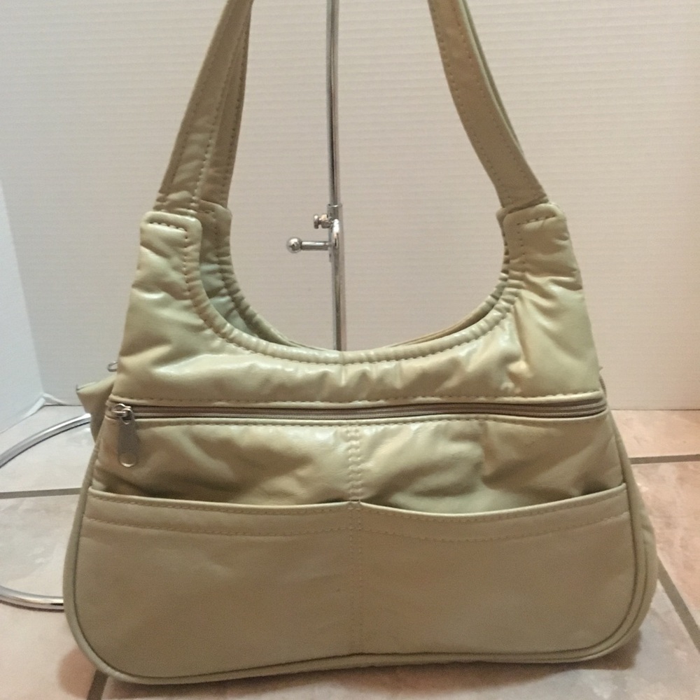 Cream Shoulder Bag (plenty of pockets!)